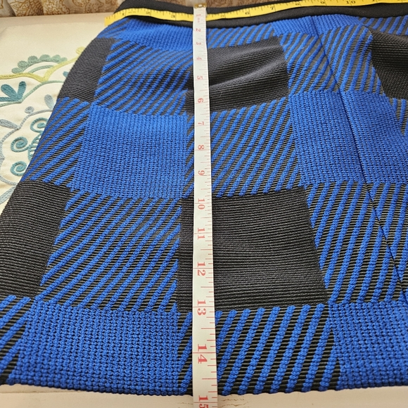 Rag & Bone Cybil Blue & Black Wool Blend Mini Sz 2 - Picture 12 of 14